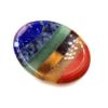 10Pcs 7 Chakra Healing Crystals Thumb Worry Stones - Oval Balancing Crystals for Meditation, Stress Relief & Energy Healing, Natural Gemstone Therapy Stones view 3