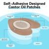 30 Pcs Disposable Castor Oil Patches,Spunlace Absorbent Wrap,Highly Absorbent,Leak-Proof,Self-Adhesive,No Wash,Breathable(Oil Not Included) (Flower+Heart,Skin Color) view 4