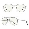 RB.Pilot Blue Light Aviator Reading Glasses for men Women Metal Frame Spring Temple view 2