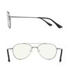RB.Pilot Blue Light Aviator Reading Glasses for men Women Metal Frame Spring Temple view 3