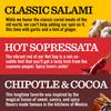 Coro Charcuterie Trio Salami Sampler | Classic Garlic & Ginger, Hot Sopressata Salami, Cocoa & Chipotle (2oz Each) | Perfect for Characuterie Board, Sandwiches, Snacking | All Natural, Gluten-Free view 4