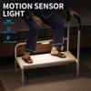 Josmimic Bed Step Stool for Adults, Bedside Steps for Elderly Seniors with Non-Slip Handle & LED Light, Stable Assist Rail for High Beds view 4