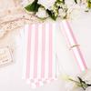 HEIPINIUYE 25 Pieces 3-ply Striped Paper Napkins Light Pink and White Guest Towels Disposable Hand Towels for Bathroom Wedding Birthday Baby Shower Dinner Napkins Disposable view 2