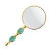 10X Handheld Magnifier with Gift Box Antique 80mm Large Magnifier Reading Magnifying Glass for Seniors Reading Book, Inspection, Coins, Insects, Rocks, Map Gold Magnifying Beauty view 1
