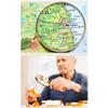 10X Handheld Magnifier with Gift Box Antique 80mm Large Magnifier Reading Magnifying Glass for Seniors Reading Book, Inspection, Coins, Insects, Rocks, Map Gold Magnifying Beauty view 3