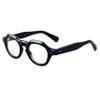 BETSION Thick Frame Acetate Reading Glasses Retro Round Eyeglasses Frames Men Women Full Rim Vintage (C1, 5.75, x) view 1