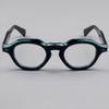 BETSION Thick Frame Acetate Reading Glasses Retro Round Eyeglasses Frames Men Women Full Rim Vintage (C1, 5.75, x) view 3