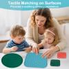 8 Pcs Sensory Tactile Tiles Discs, Silicone Sensory Pads, Sensory Floor Tiles for Autistic Children Massage Game Mats, ADHD, Fidgeting Activity Tactile Play view 2