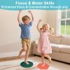 8 Pcs Sensory Tactile Tiles Discs, Silicone Sensory Pads, Sensory Floor Tiles for Autistic Children Massage Game Mats, ADHD, Fidgeting Activity Tactile Play view 3