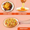 100Count Thanksgiving Oval Paper Plates and Napkins Sets -10" x 12" Heavy Duty Party Plates and 6.5'' Napkins for Thanksgiving Party view 3