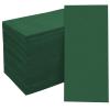 100 Pack Linen Like Green Napkins Disposable Guest Paper Hand Towels for Bathroom Soft Absorbent Decorative Dinner Napkins Wedding Party Cocktail Reception Event, 12" x 17" view 1