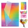 50 Sheets Rainbow Gradient Tissue Paper, 14 x 20 Inch Gift Wrapping Papers Bouquet Flower Candy Packing Papers Bulk for Birthday Party Favor Baby Shower Holiday DIY Crafts Boxes Art Decoration view 1