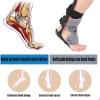 GAZOGJ Foot Drop Orthosis Foot Support, Foot Drop Foot Nerve Injury Rehabilitation Training Foot Varus Orthosis Heel, Ankle, Arch Foot Pain,Left,M,Right-L view 2