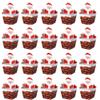 20 Pieces Christmas Small Candy Boxes, 3D Santa Claus Treat Cookies Decorative Gift Box for Xmas Winter Festival Hoilday New Year Party Favors Present Packaging Supplies view 1