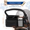 Dog Stroller Bag Fits 1419" Handles, Pet Stroller Caddy with Cup Holder view 2