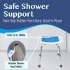 Anti Slip Shower Chair, Suitable for Indoor Showers - Height Adjustable Shower Seat for Elderly and Disabled People(A) view 4
