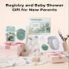 Momcozy Baby Kit, Baby Shower & Registry Essential Kit for Grooming & Cleansing Care, Includes Electric Nail File, Teether, Bath Brush, Cradle Cap Brush,Comb, Finger Toothbrush,Newborn Must-Have view 3