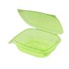 KARAT EARTH 24 oz PLA Hinged Deli Containers with Flat Lid, BPI Certificated Disposable Take Out Containers for Pasta Salads, Fruit, Deli Sides, and Home Meal Prep - (Case of 200) - KE-HDC24-G view 1