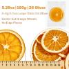 Dried Orange Slices for Cocktails 5.29oz Dehydrated Orange Slices, 6g 7cm Large Center-Cut Dried Citrus Slice Garnish for Cocktails, Crafts, Tea, Baking & Decorations, 26 Individually Wrapped view 4