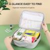 Household Emergency Supplies Reserve Health Emergency Kit,Portable First Aid Medicine Kit,Travel Portable Large-capacity Medicine Storage Box,Suitable For Home,Car(Blue,9.8x8.7x3.5in) view 4