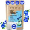 KHWAN'S TEA Organic Butterfly Pea Flower Tea Bags 10 Count(2g/each) USDA Organic, Caffeine-Free Herbal Tea, Color-Changing Blue Tea from Thailand, Vegan & Non-GMO, Whole-Flower Tea Bags view 1