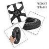 12 Inch Solid Rubber Tire Tubeless Wheel Replacement For Electric Mobility Scooter Wheelchair Accessories Non-Pneumatic Anti-Skid Design Black 12X1.5 Size(Inner diameter 12mm) view 3
