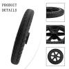 12 Inch Solid Rubber Tire Tubeless Wheel Replacement For Electric Mobility Scooter Wheelchair Accessories Non-Pneumatic Anti-Skid Design Black 12X1.5 Size(Inner diameter 12mm) view 4