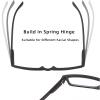 2 Pack Reading Glasses, Computer Readers with Blue Light Protection for Women, Stylish Spring Hinges Eyeglasses for Men (4.0) view 2