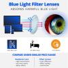 2 Pack Reading Glasses, Computer Readers with Blue Light Protection for Women, Stylish Spring Hinges Eyeglasses for Men (4.0) view 4