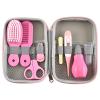 Baby Grooming Kit, Infant Safety Care Set with Hair Brush Nail Clipper Nose Cleaner Finger Toothbrush Scissor Nasal Aspirator Newborn Care for Boys Girls (Pink) view 1