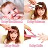 Baby Grooming Kit, Infant Safety Care Set with Hair Brush Nail Clipper Nose Cleaner Finger Toothbrush Scissor Nasal Aspirator Newborn Care for Boys Girls (Pink) view 3