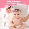 Baby Grooming Kit, Infant Safety Care Set with Hair Brush Nail Clipper Nose Cleaner Finger Toothbrush Scissor Nasal Aspirator Newborn Care for Boys Girls (Pink) view 4