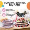 Party Solids Unicorn Plates Paper Disposable Heavy Duty 7 Inch Unicorn Birthday Plates 96 Pcs 350 GSM, Girls Party Decorations For Girls Birthday Supplies view 4