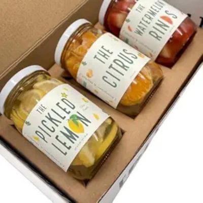 2 Jars Dill Flavors: The Dill Chips, Power Sour, The Vintage (6 Jars, The Pickled Fruits: The Pickled Lemon, The Watermelon Rinds, The Strawberry Lemonade)
