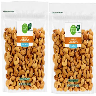 Sea Salt Roasted Cashew Nuts (2 Bags, 16 oz. Each)