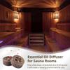 2-Piece Walnut Wood Essential Oil Diffuser Set, Compact Round Diffusers For Home, Office, Car, Spa, Yoga, And Sauna Rooms view 3