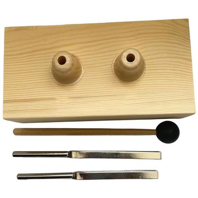 Haiyou Resonance Tuning Forks for Healing - 432hz, 528hz, Wood Speaker and Rubber Mallet - Ideal for Spa Aromatherapy, Meditation and Yoga