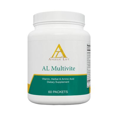 ANGELIC LIFT AL Multivite Daily Multivitamin with Herbal & Amino Acid Complex Energy, Immunity & Metabolism Support 30 Packets Clean, Balanced Supplement for Men & Women