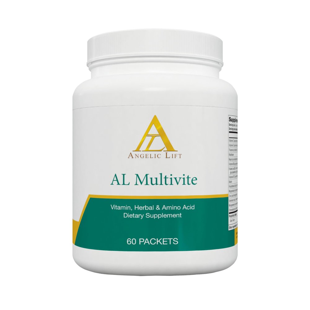 ANGELIC LIFT AL Multivite Daily Multivitamin with Herbal & Amino Acid Complex Energy, Immunity & Metabolism Support 30 Packets Clean, Balanced Supplement for Men & Women