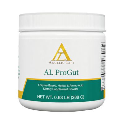 ANGELIC LIFT AL ProGut Gut Health Supplement with Enzymes, Herbs & Amino Acids Daily Digestive Support Powder for Bloating, Regularity & Nutrient Absorption 30 Servings