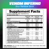 DRAGON PHARMA Venom Inferno, Extreme High-Stim Pre-Workout, Explosive Energy and Unparalleled Focus (40 Servings, Sour Rainbow Burst) view 2