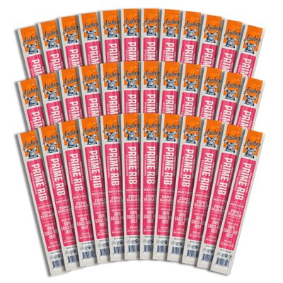 Archer Jerky Prime Rib Style Beef Jerky Sticks - Grass Fed Beef, Individually Wrapped, Protein Snack Packs Bulk, Gluten Free, Paleo, Keto - 1 oz Meat Sticks (Pack of 36)