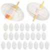 25Pcs Foley Catheter Stabilization Device, Urinary Leg Bag Catheter Tube Holder, Catheter Supplies for Single/Double/Feeding Tube, Adhesive Catheter Urinary Leg Bags HolderWhite view 1