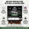 ALLIGATOR JERKY - 100% Gator Meat - Weird Food & Exotic Snack - Funny Birthday Present for Him, Dad - Bizarre Edible Gift view 2