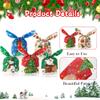 Christmas Treat Bags, 100 Pcs Xmas Plastic Cellophane Goodie Candy Cookie Rabbit Ears Gift Bag, Plastic Snack Goody Present Wrapping Bag for Christmas Holiday Event Party Favors Decoration (5 Designs) view 4