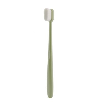 NSKQUFDNFKA Manual Toothbrush 1PC Toothbrush Bristle Ultra-Fine Soft Tooth Brush Portable Travel Oral Care Tool Teeth Deep Cleaning Brush(Green 2)