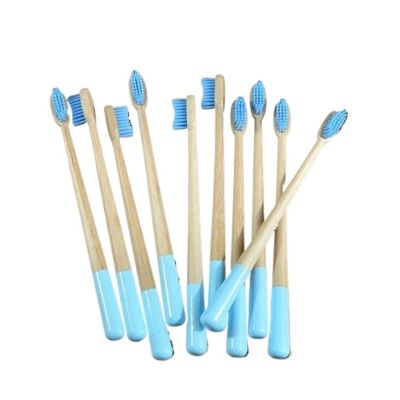 NSKQUFDNFKA Manual Toothbrush Adults 10Pack Mix Toothbrushes Toothbrush Tooth Brush Nylon Bristle Oral Care Elliptical Brush(10 Pack Lake Blue)