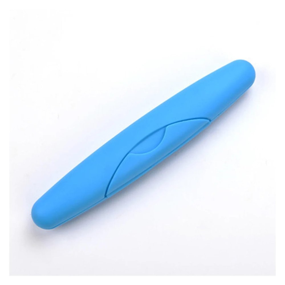 NSKQUFDNFKA Manual Toothbrush Travel Portable Wash Toothbrush Box Seal Up with Cover Pink Waterproof Leak Proof Case Hiking Camping Storage Boxes Brush(Blue)