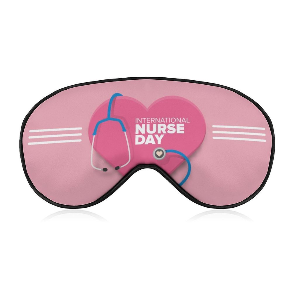 International Nurse Day Sleep Eye Mask Blindfold for Women Men Travel Work Meditation Yoga