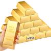 48 Pcs Large Golden Bar Boxes, 5.5 X 3.2 X 1.7 In Treat Containers, Fake Gold Brick Present Boxes For Pirate & Casino Theme Events And Celebrations view 1